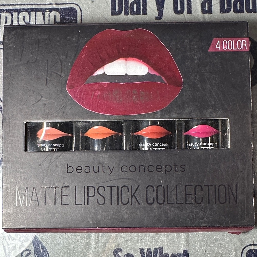 ⚡️Beauty Concepts Matte Lipstick Set - Red, Orange, Pink Shades